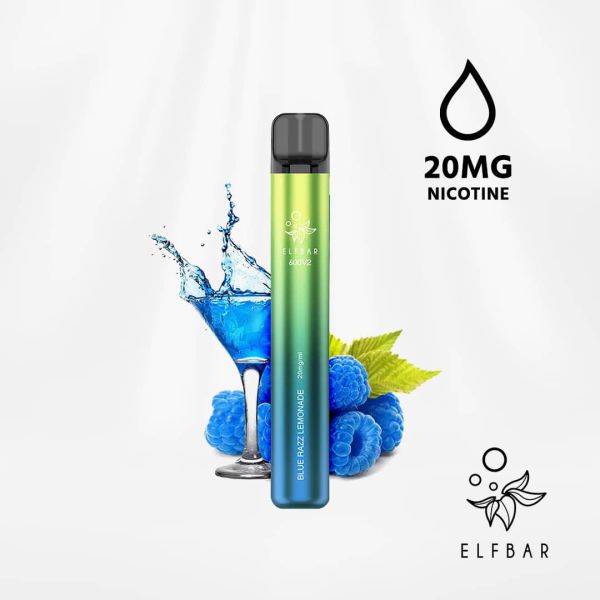 ELFBAR V2 BLUE LEMO.ML2 600 P10 NICOTINA