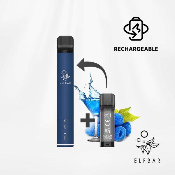 ELFA KIT BLUE RAZZ ML2 P.10 NICOTINA