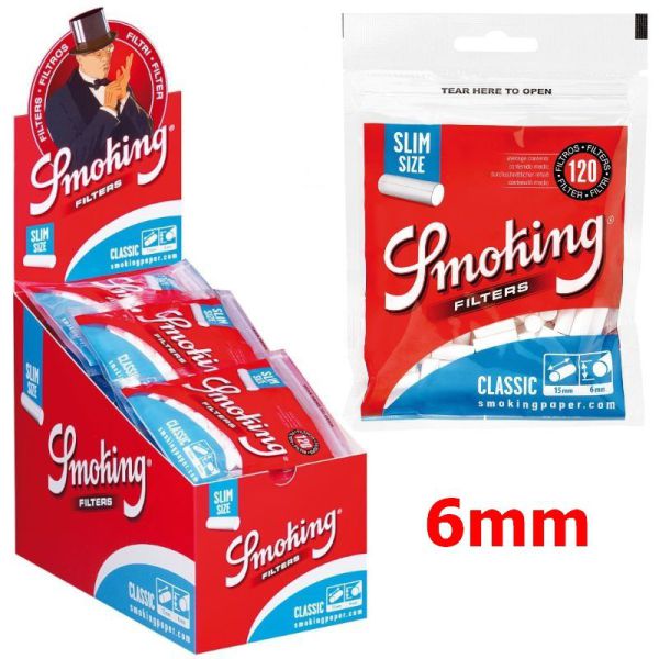 FILTRI SMOKING SLIM Pz.30 6MM