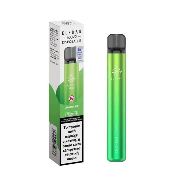 ELFBAR V2 LEMON LI.ML2 600 P10 NICOTINA