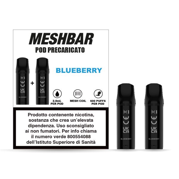 MESHBAR POD BLUEB.2% ML2 P10x2 NICOTINA