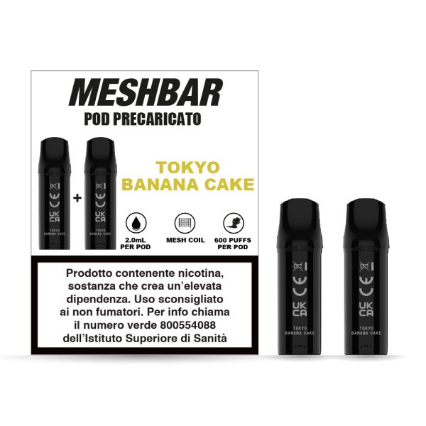 MESHBAR POD BANAN.2% ML2 P10x2 NICOTINA