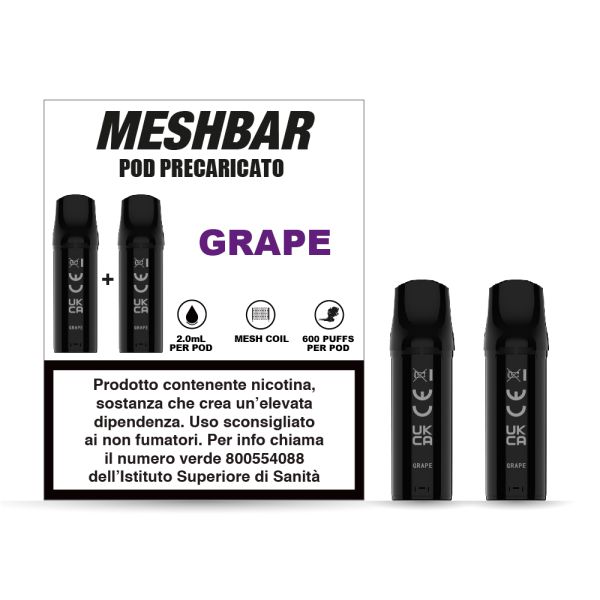 MESHBAR POD GRAPE 2% ML2 P10x2 NICOTINA