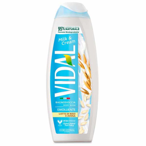 BAGNODOCCIA VIDAL LATTE/CREMA P12 ML500
